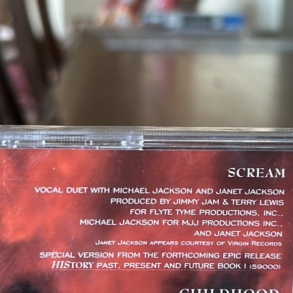 Michael Jackson Scream Duet with Janet Jackson NEW in Wrapper 1995 - Picture 4 of 6